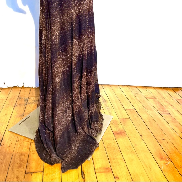 ROMAN KEFLAY VINTAGE BRONZE MAXI DRESS - Picture 10 of 10